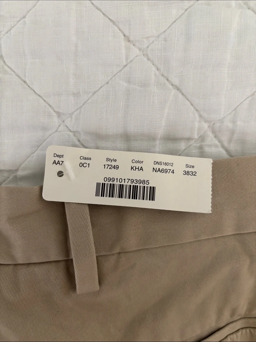 J. Crew Bowery Men’s Classic Fit Chino Pants in Tan